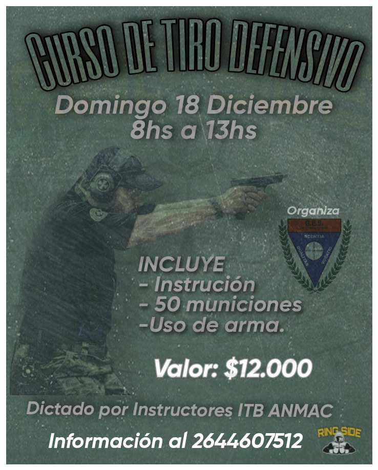 Curso de tiro defensivo 